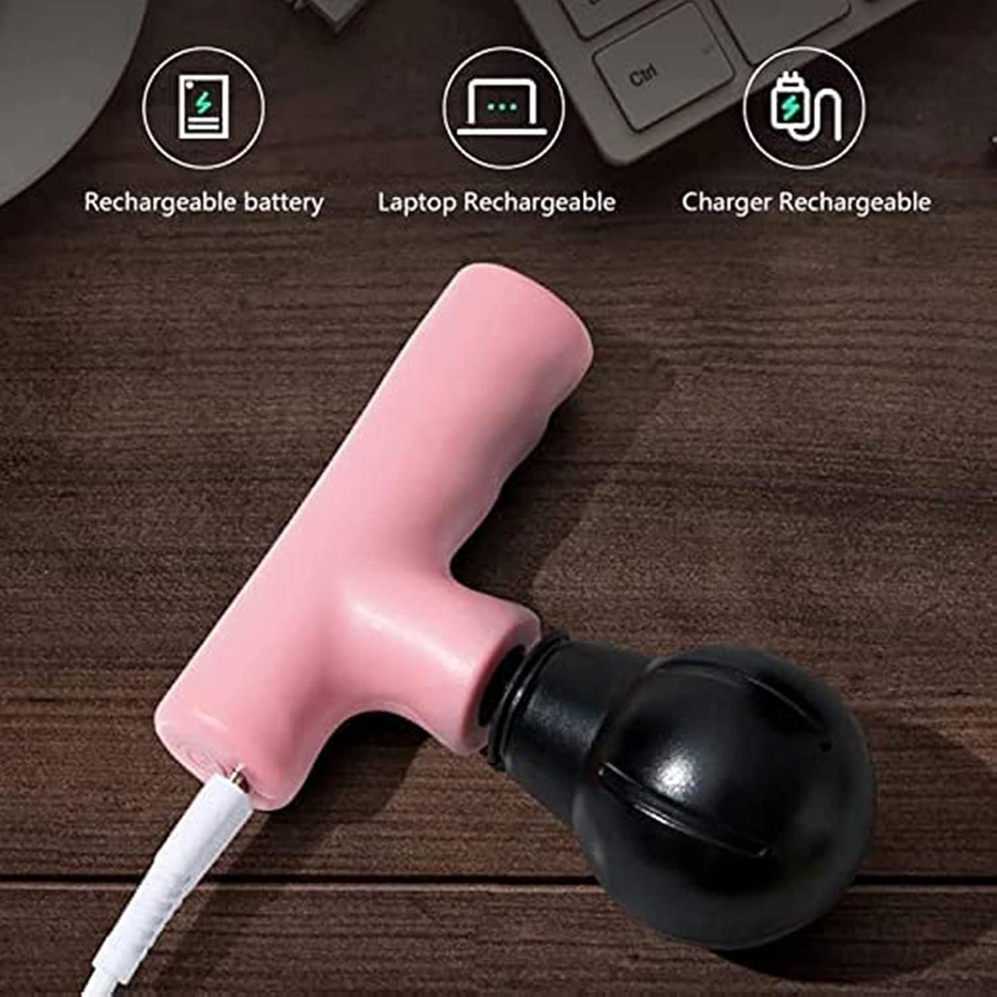 Deep Muscle Massager for Women & Men | 1.5 Hour Battery Backup ups